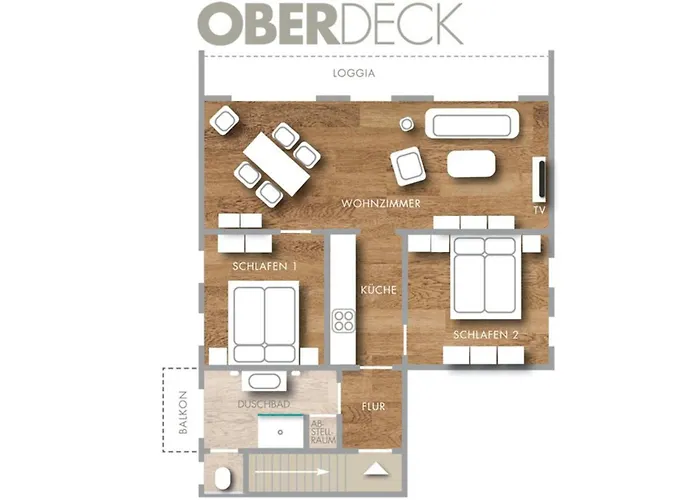Apartman Seepark - Oberdeck Grömitz